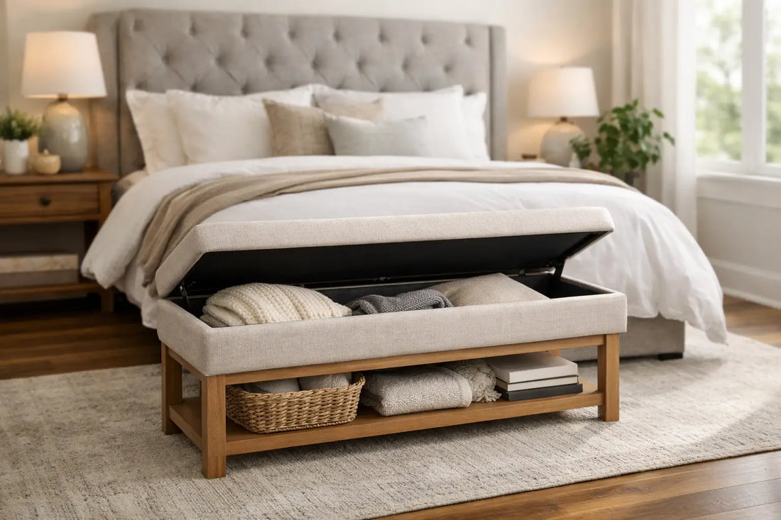 How to Choose a Bedroom Bench With Storage