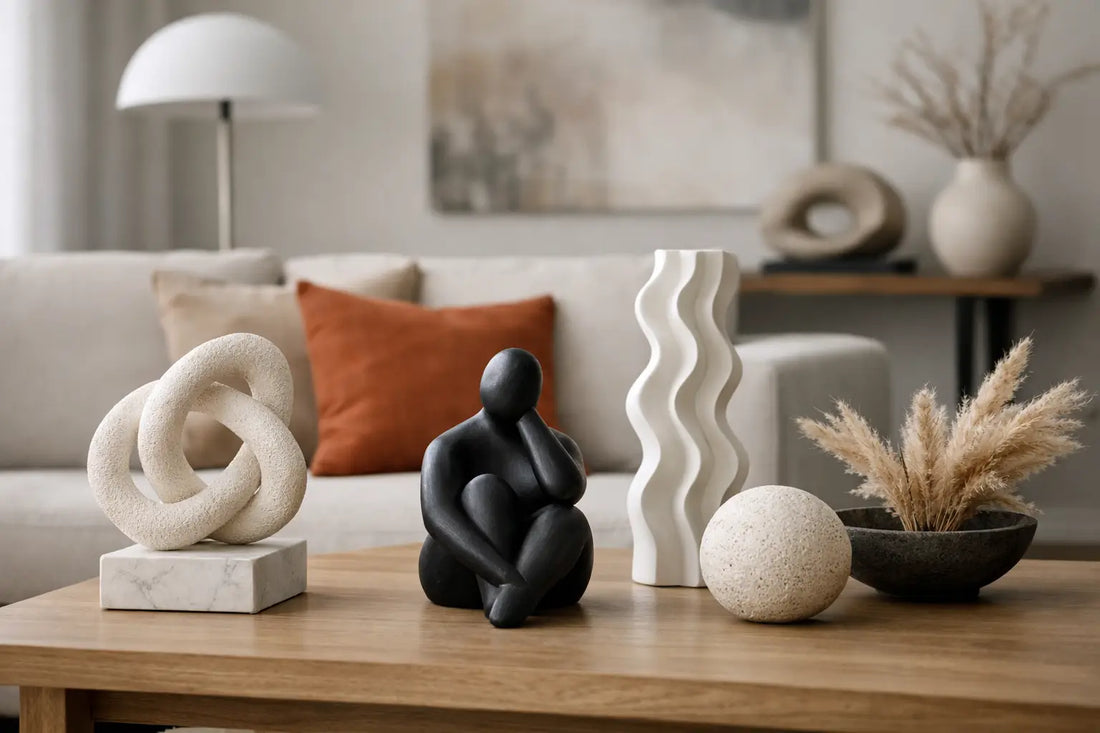 Living Room Styling With Sculptural Accents