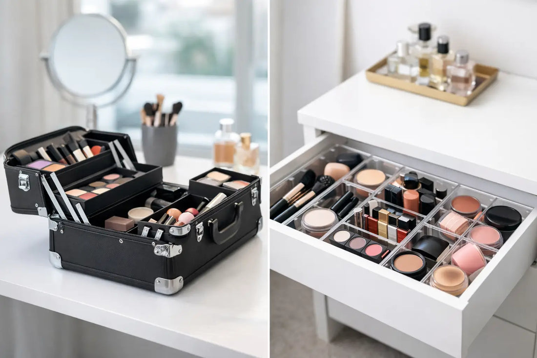 Makeup Train Case Versus Drawer Organizer