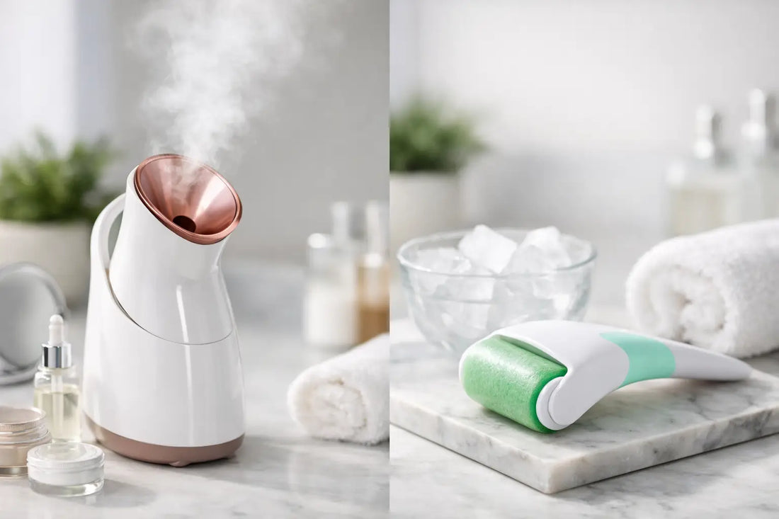 Facial Steamer vs Ice Roller for Your Routine