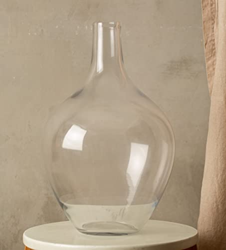 Minimalist Glass Vase for Home Decor – Modern Elegant Flower Vase Centerpiece