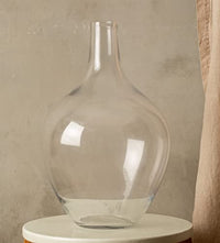 Minimalist Glass Vase for Home Decor – Modern Elegant Flower Vase Centerpiece