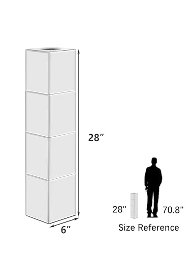 70cm Mirrored Glass Floor Vase