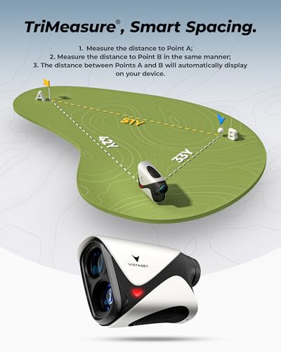 Vistaget 1200Y Golf Rangefinder with Slope & Flag Lock