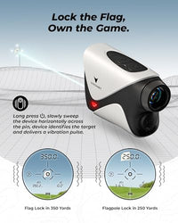 Vistaget 1200Y Golf Rangefinder with Slope & Flag Lock
