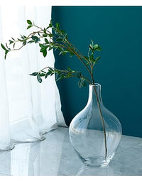 Minimalist Glass Vase for Home Decor – Modern Elegant Flower Vase Centerpiece
