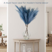 Minimalist Glass Vase for Home Decor – Modern Elegant Flower Vase Centerpiece