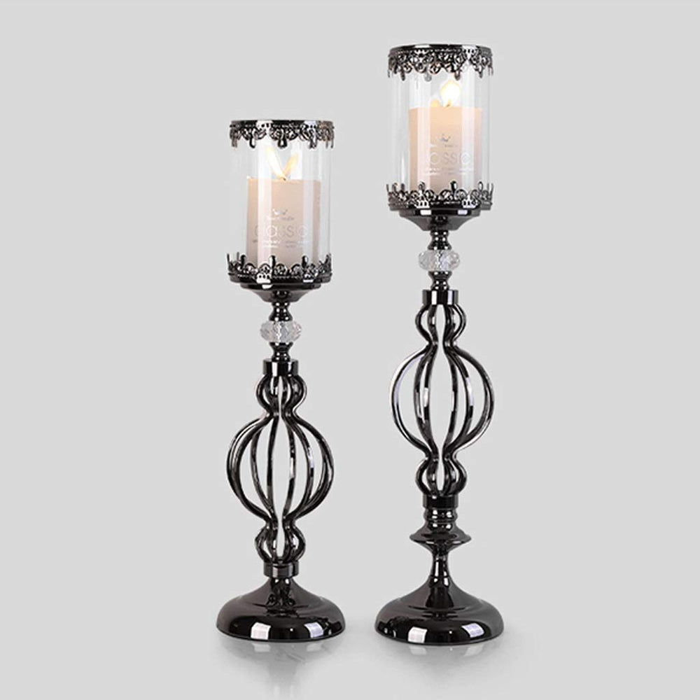 JOEUQK European Candle Holder Set – 2 Pieces