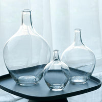 Minimalist Glass Vase for Home Decor – Modern Elegant Flower Vase Centerpiece
