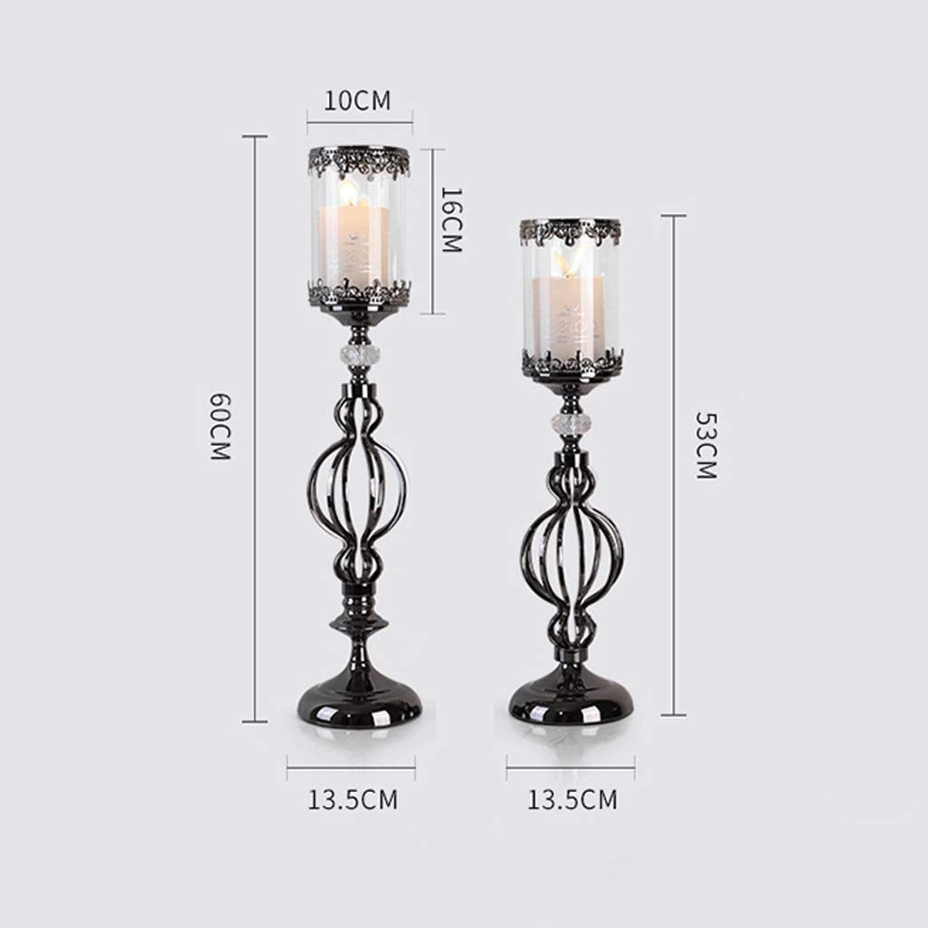 JOEUQK European Candle Holder Set – 2 Pieces