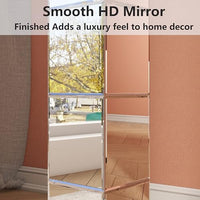 70cm Mirrored Glass Floor Vase
