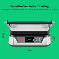 Panini Press Grill Sandwich Maker with Non Stick Plates