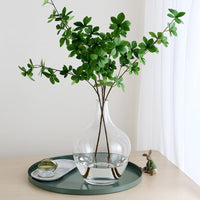 Minimalist Glass Vase for Home Decor – Modern Elegant Flower Vase Centerpiece