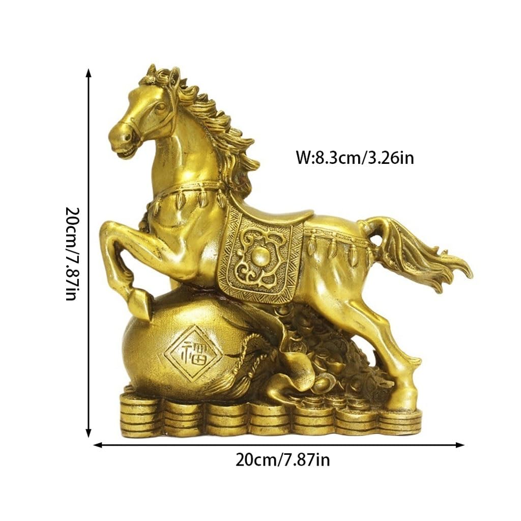 Brass Horse Decor Sculpture