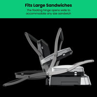 Panini Press Grill Sandwich Maker with Non Stick Plates