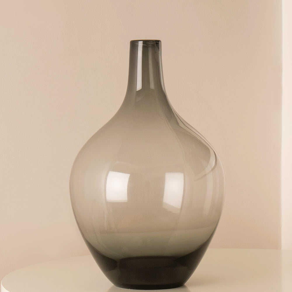 Minimalist Glass Vase for Home Decor – Modern Elegant Flower Vase Centerpiece