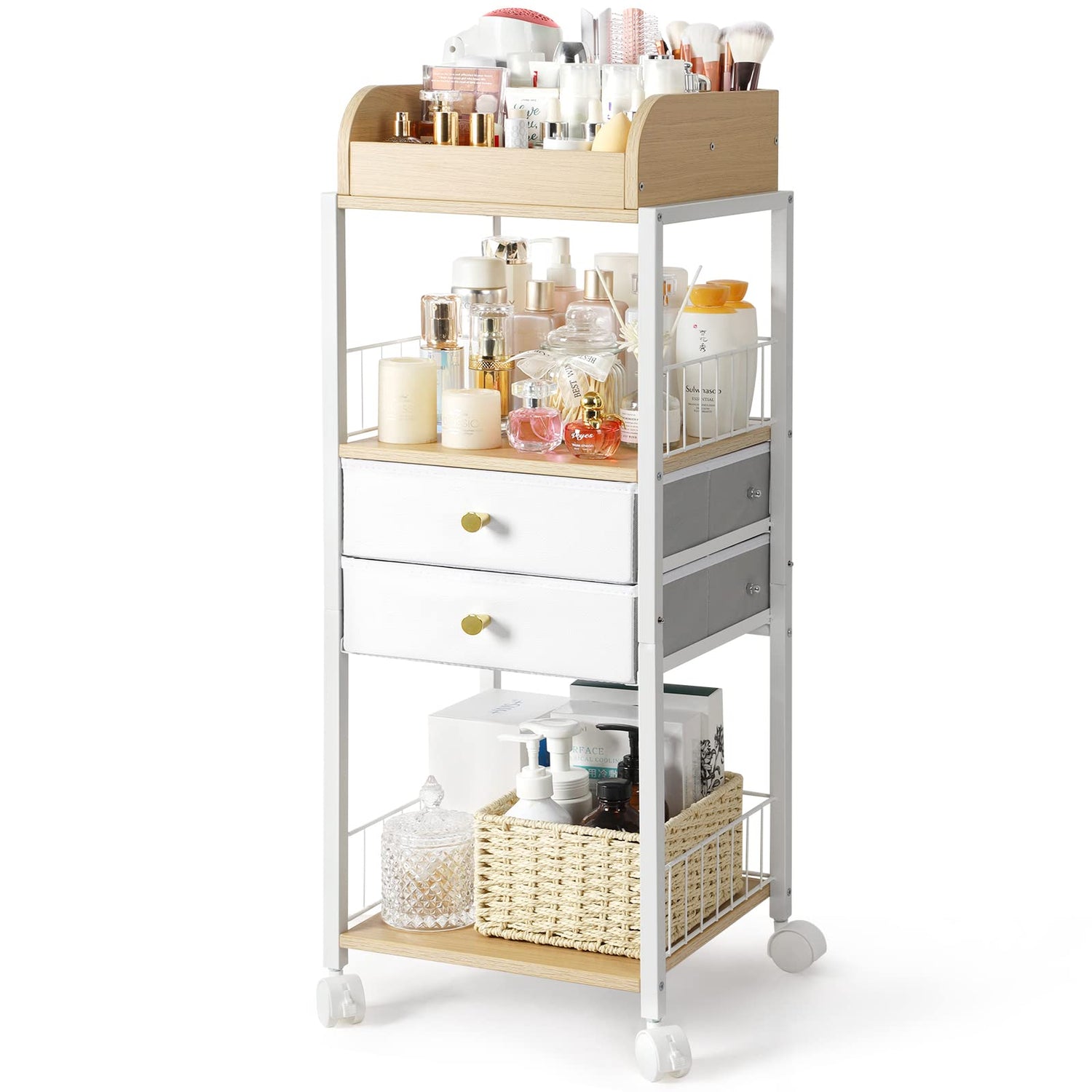 Makeup & Skincare Organizer with Drawers – Vanity Storage Holder