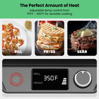 Panini Press Grill Sandwich Maker with Non Stick Plates