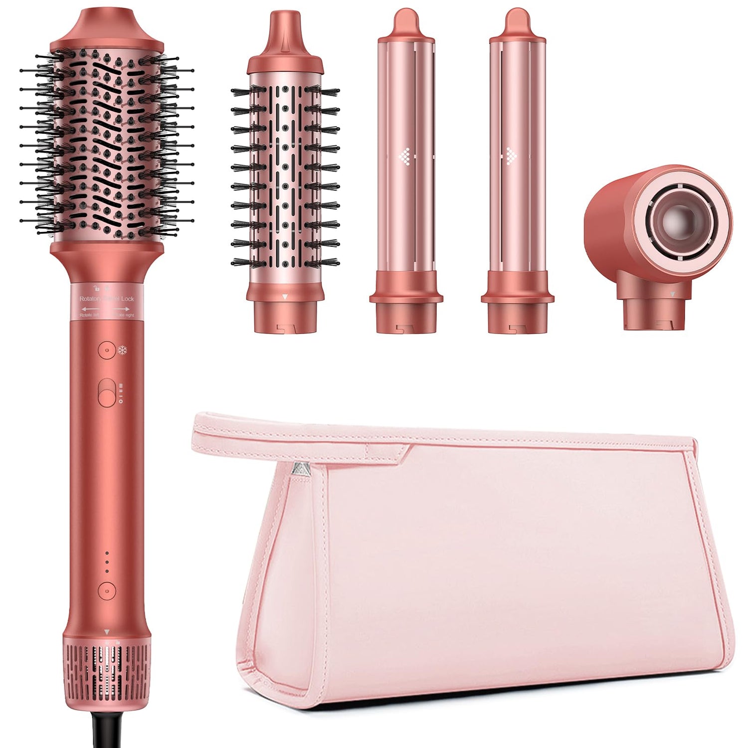 5-in-1 Hair Styler – Hot Air Dryer Brush for Volumize, Curl & Straighten