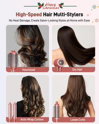 5-in-1 Hair Styler – Hot Air Dryer Brush for Volumize, Curl & Straighten