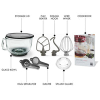 5 Quart Stand Mixer with Pour In Top and 500W Motor