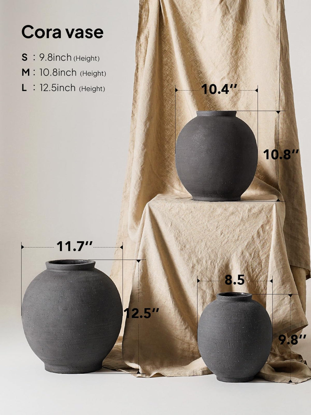 Large White Ceramic Vase