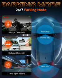 IIWEY 4 Channel 360° Dash Cam with STARVIS 2, 5GHz WiFi & 128GB Card