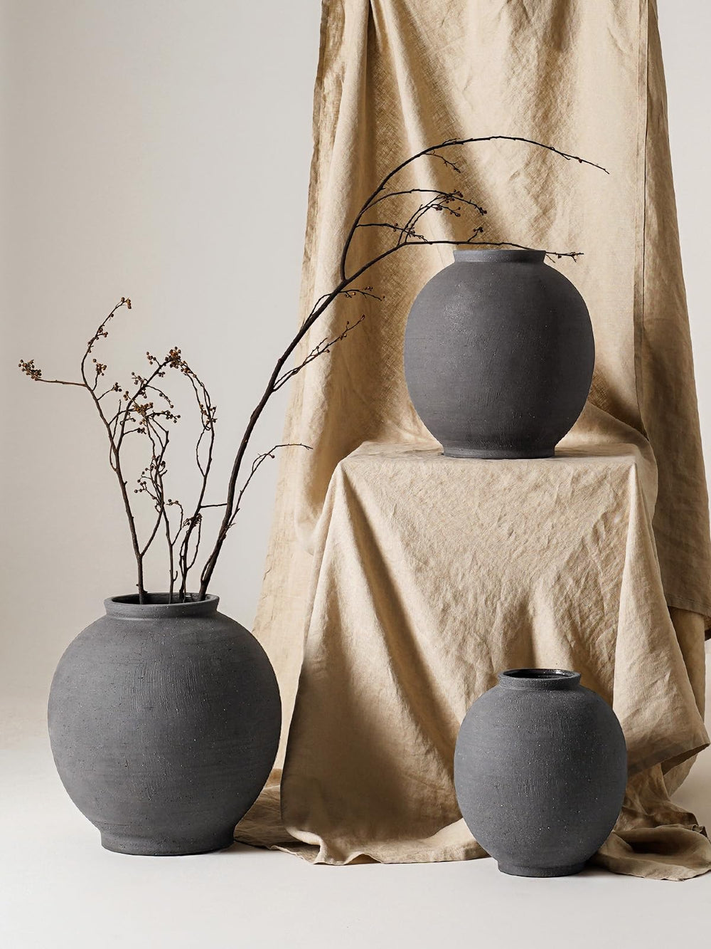 Large White Ceramic Vase