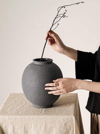 Large White Ceramic Vase