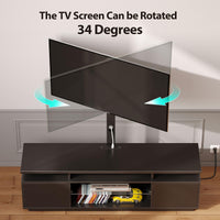 LED TV Stand with Mount Power Outlet and Storage