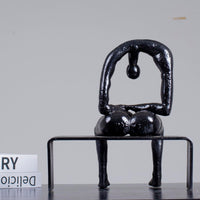 YouFine Melancholy Bronze Sculpture 9.8''