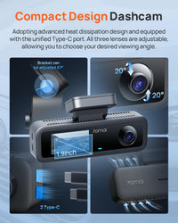 70mai 4K Dash Cam Front and Rear Inside (T800E)