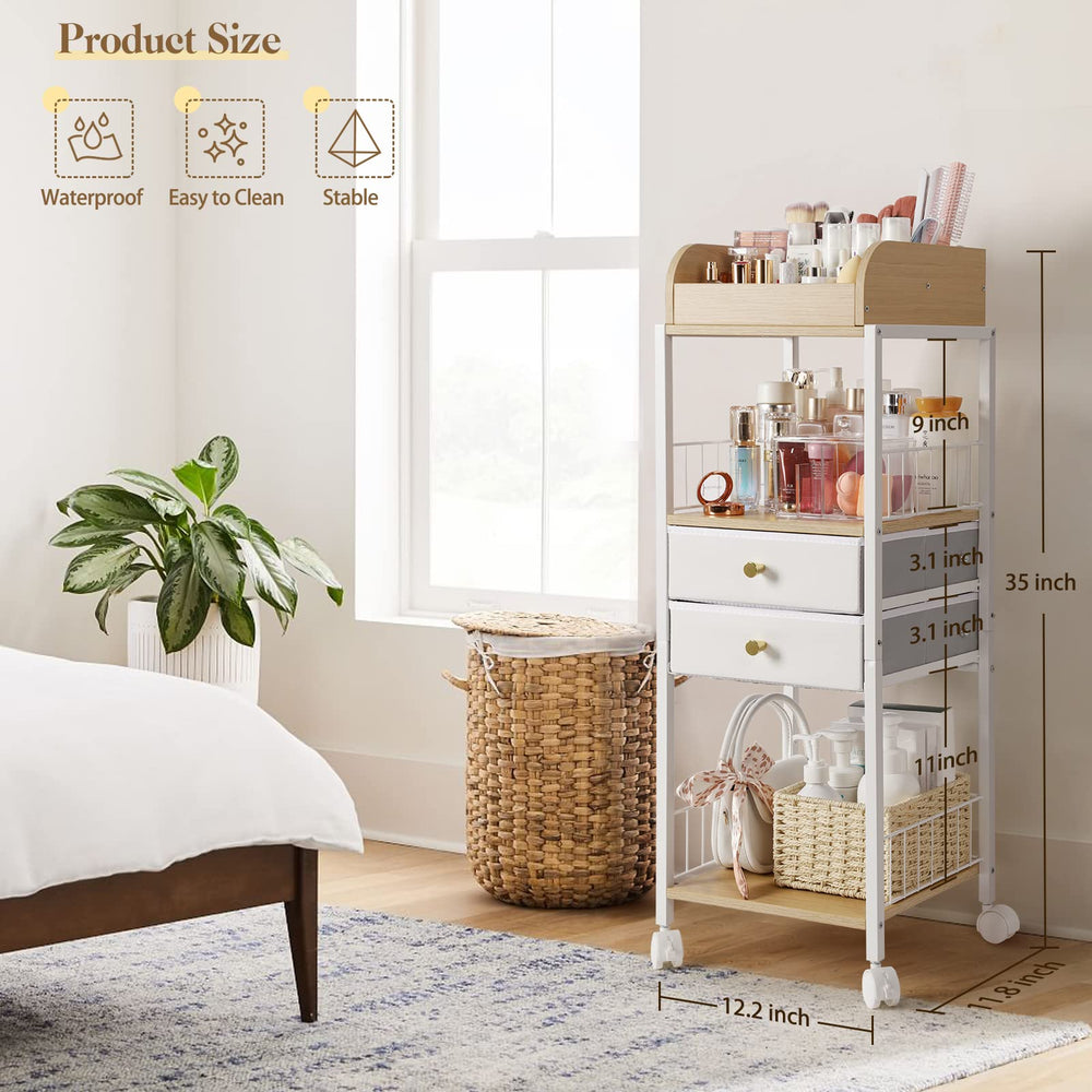 Makeup & Skincare Organizer with Drawers – Vanity Storage Holder