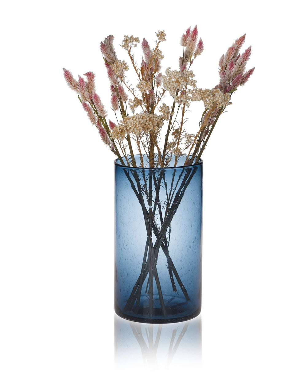 ARIAMOTION Hand-Blown Glass Hurricane Candle Holders – Set of 3