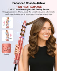 5-in-1 Hair Styler – Hot Air Dryer Brush for Volumize, Curl & Straighten