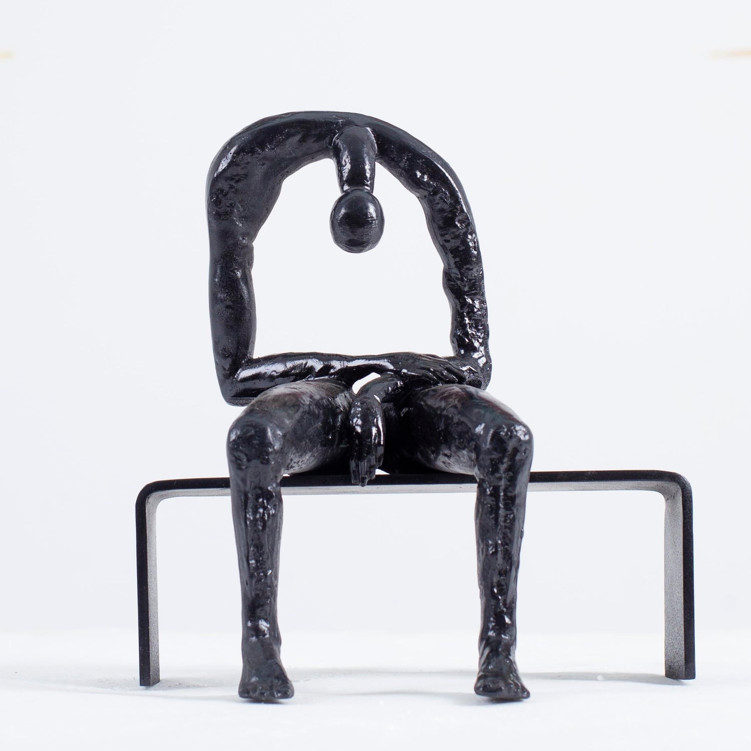 YouFine Melancholy Bronze Sculpture 9.8''