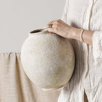 Large White Ceramic Vase