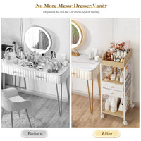 Makeup & Skincare Organizer with Drawers – Vanity Storage Holder