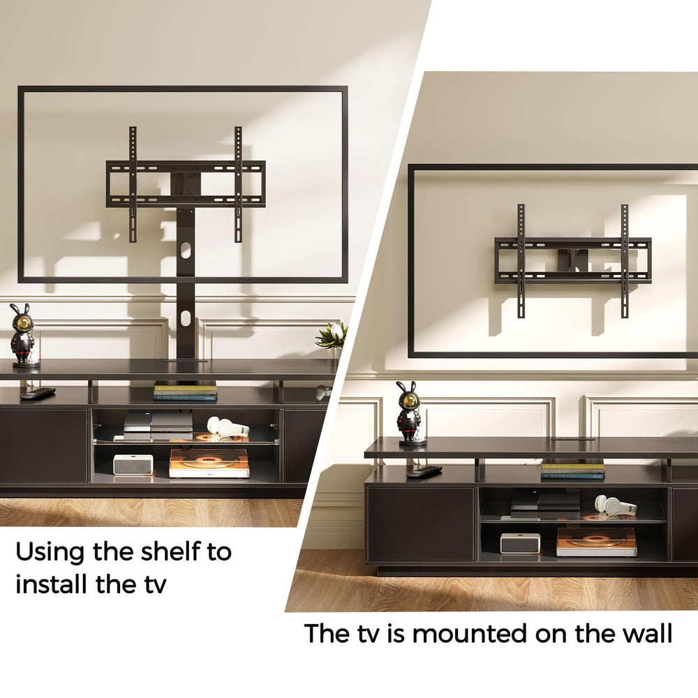 LED TV Stand with Mount Power Outlet and Storage