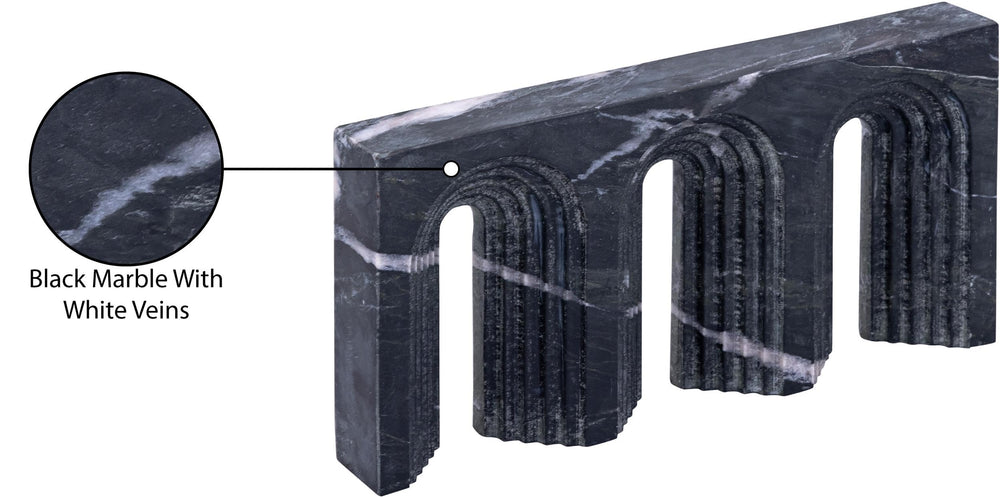 Curva Black Marble Object