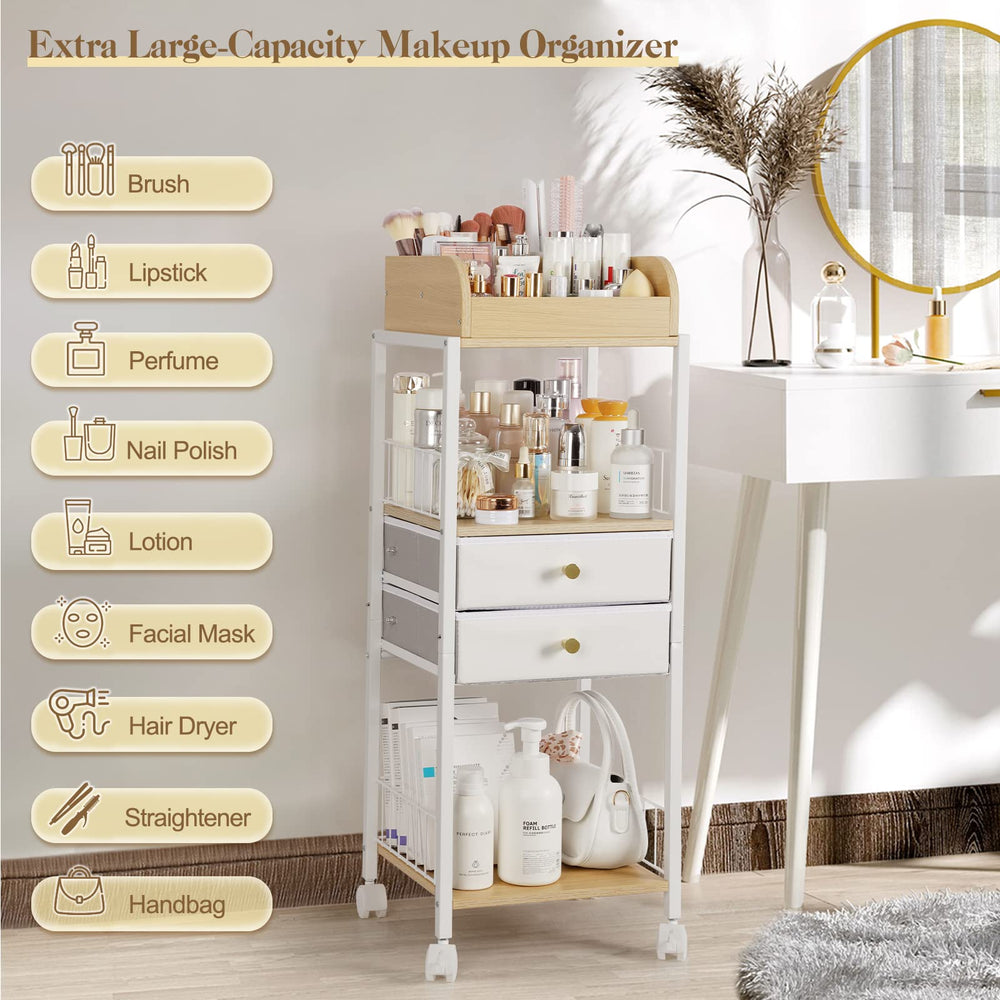 Makeup & Skincare Organizer with Drawers – Vanity Storage Holder