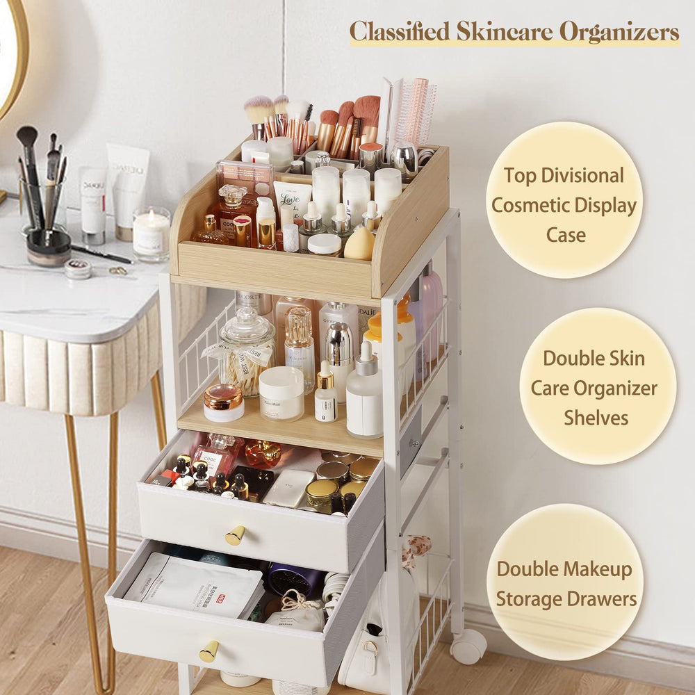 Makeup & Skincare Organizer with Drawers – Vanity Storage Holder