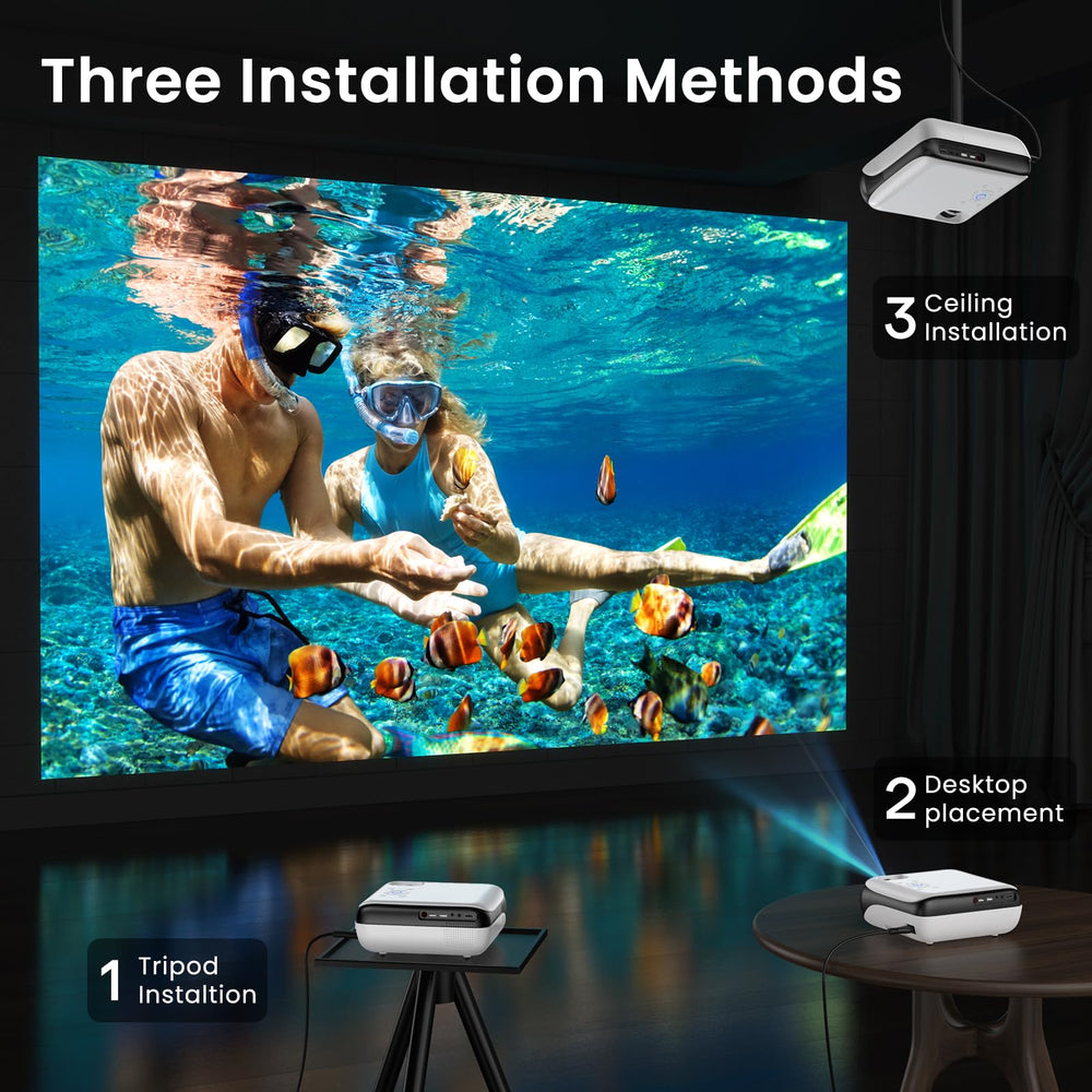 HAPPRUN H1 Native 1080P Bluetooth Projector