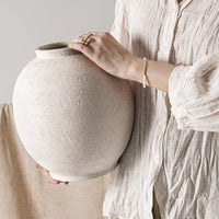 Large White Ceramic Vase