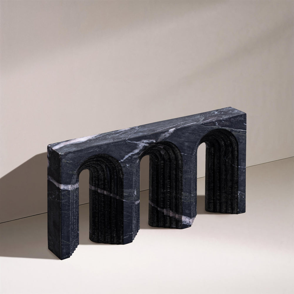 Curva Black Marble Object