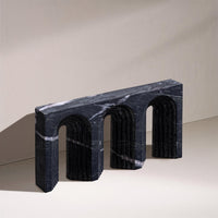 Curva Black Marble Object