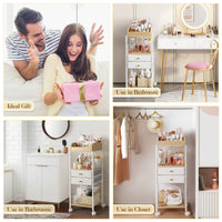 Makeup & Skincare Organizer with Drawers – Vanity Storage Holder