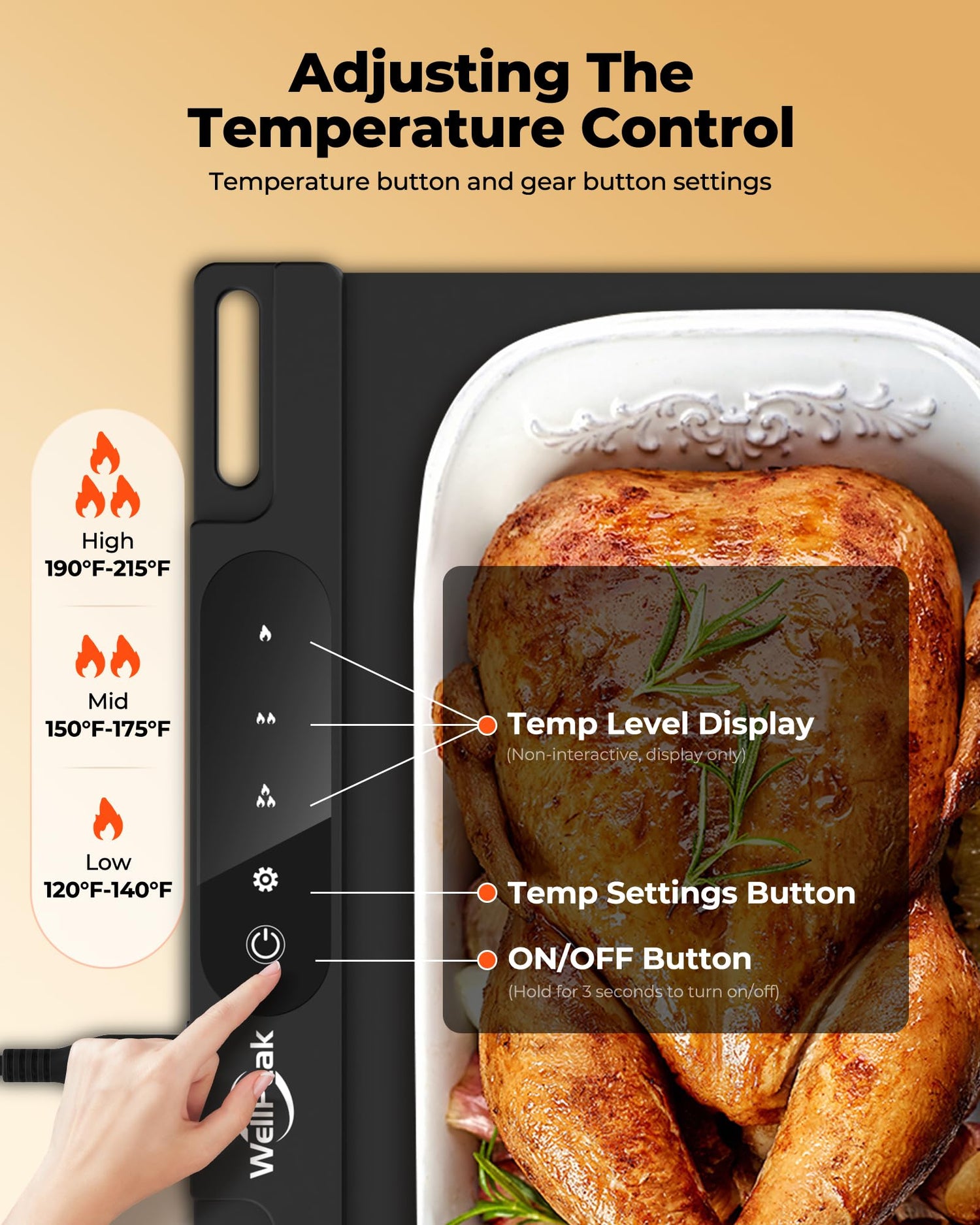 WELLPEAK Electric Food Warming Mat