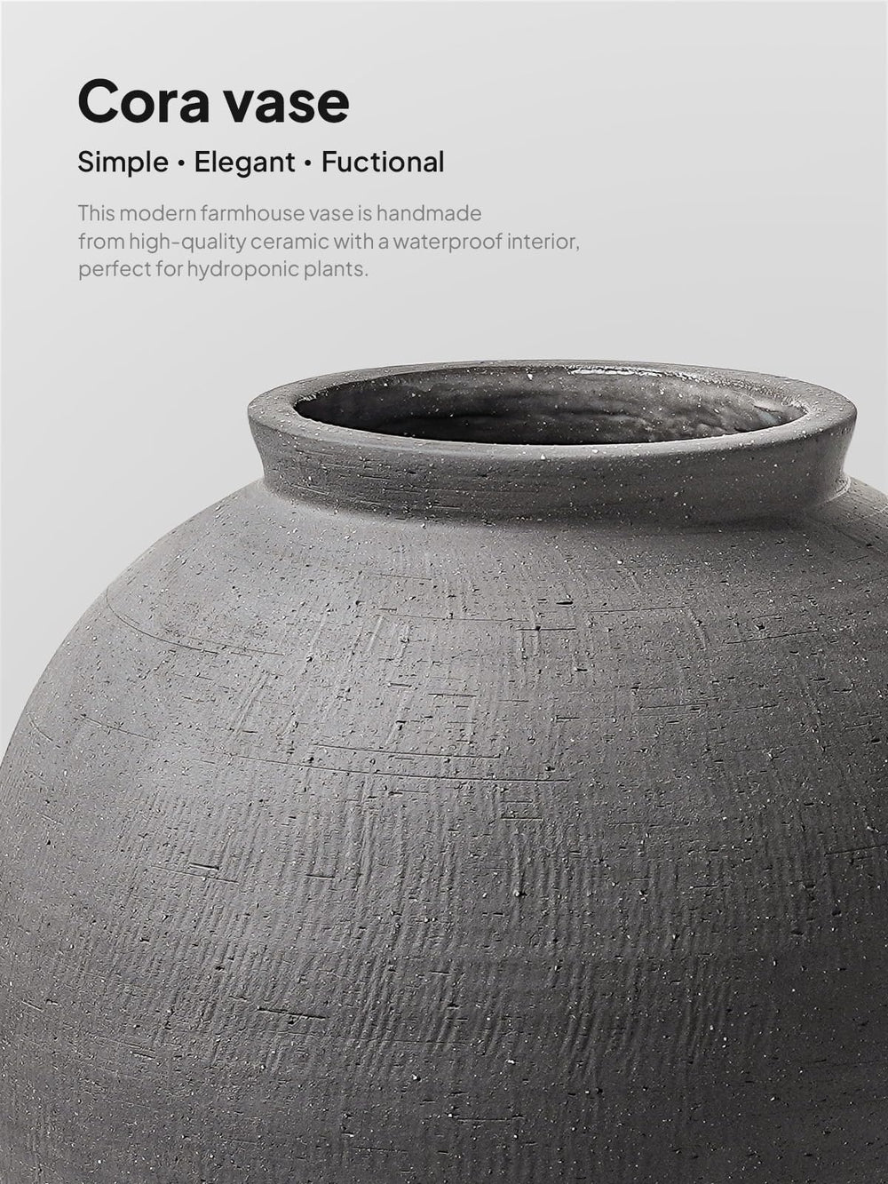 Large White Ceramic Vase