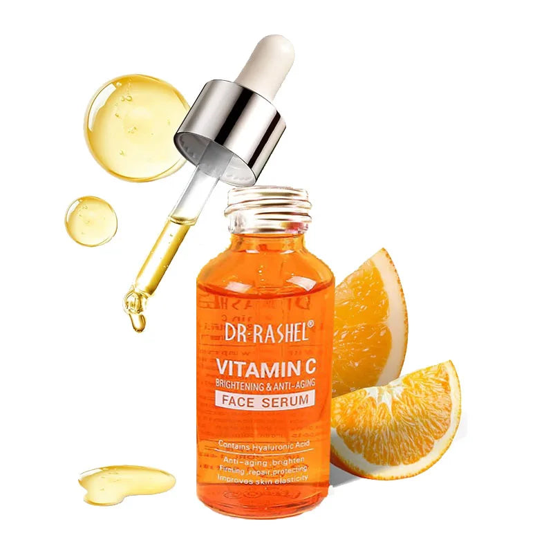 DR RASHEL Vitamin C Serum – Brightening & Anti-Aging Face Serum with Hyaluronic Acid (50ml)